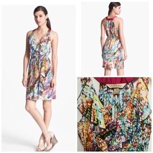 PRESLEY SKYE Ruffle Faux Wrap Dress